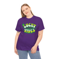 Load image into Gallery viewer, Lucky Vibes, Amazing Tshirt, Unisex Heavy Cotton Tee
