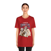 Load image into Gallery viewer, I Love My Shih-Tzu T-Shirt, Unisex Jersey Short Sleeve Tee
