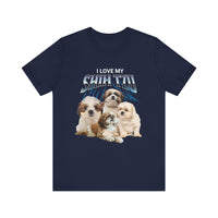 Load image into Gallery viewer, I Love My Shih-Tzu T-Shirt, Unisex Jersey Short Sleeve Tee
