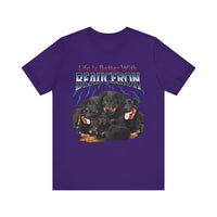 Load image into Gallery viewer, Life is Better with a Beauceron, Unisex Jersey Short Sleeve Tee
