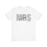 Load image into Gallery viewer, Personalized MRS Unisex Jersey Short Sleeve Tee
