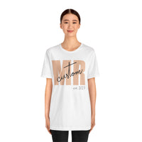 Load image into Gallery viewer, Personalized Mr. Tshirt, Unisex Jersey Short Sleeve Tee
