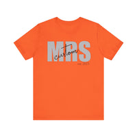 Load image into Gallery viewer, Beautiful Personalized MRS Unisex Jersey Short Sleeve Tee
