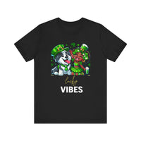 Load image into Gallery viewer, Lucky Vibes Unisex Jersey Short Sleeve Tee
