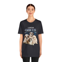 Load image into Gallery viewer, I Love My Shih-Tzu T-Shirt, Unisex Jersey Short Sleeve Tee
