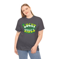 Load image into Gallery viewer, Lucky Vibes, Amazing Tshirt, Unisex Heavy Cotton Tee

