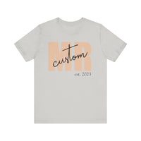Load image into Gallery viewer, Personalized Mr. Tshirt, Unisex Jersey Short Sleeve Tee
