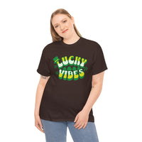 Load image into Gallery viewer, Lucky Vibes, Amazing Tshirt, Unisex Heavy Cotton Tee
