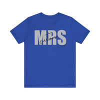 Load image into Gallery viewer, Beautiful Personalized MRS Unisex Jersey Short Sleeve Tee
