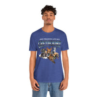 Load image into Gallery viewer, Just Franking my Greyhound dog tshirt, Unisex Jersey Short Sleeve Tee
