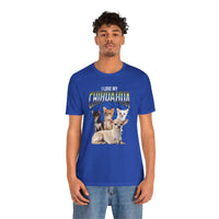 Load image into Gallery viewer, I Love My Chihuahua Tshirt, Unisex Jersey Short Sleeve Tee
