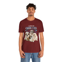 Load image into Gallery viewer, I Love My Shih-Tzu T-Shirt, Unisex Jersey Short Sleeve Tee
