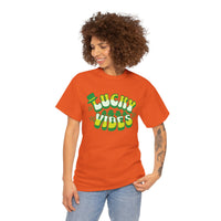 Load image into Gallery viewer, Lucky Vibes, Amazing Tshirt, Unisex Heavy Cotton Tee
