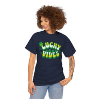 Load image into Gallery viewer, Lucky Vibes, Amazing Tshirt, Unisex Heavy Cotton Tee
