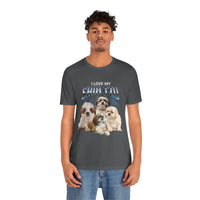 Load image into Gallery viewer, I Love My Shih-Tzu T-Shirt, Unisex Jersey Short Sleeve Tee
