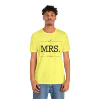 Load image into Gallery viewer, Personalized MRS Unisex Jersey Short Sleeve Tee Gift For Women
