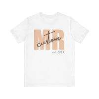 Load image into Gallery viewer, Personalized Mr. Tshirt, Unisex Jersey Short Sleeve Tee
