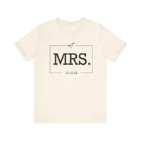 Load image into Gallery viewer, Personalized MRS Unisex Jersey Short Sleeve Tee Gift For Women
