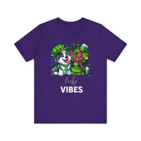 Load image into Gallery viewer, Lucky Vibes Unisex Jersey Short Sleeve Tee
