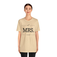 Load image into Gallery viewer, Personalized MRS Unisex Jersey Short Sleeve Tee Gift For Women
