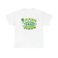 Load image into Gallery viewer, Lucky Vibes, Amazing Tshirt, Unisex Heavy Cotton Tee
