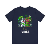 Load image into Gallery viewer, Lucky Vibes Unisex Jersey Short Sleeve Tee
