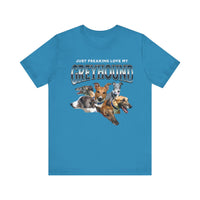 Load image into Gallery viewer, Just Franking my Greyhound dog tshirt, Unisex Jersey Short Sleeve Tee

