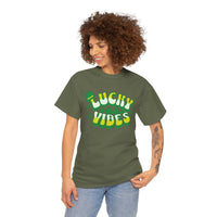 Load image into Gallery viewer, Lucky Vibes, Amazing Tshirt, Unisex Heavy Cotton Tee
