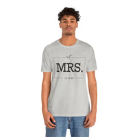 Load image into Gallery viewer, Personalized MRS Unisex Jersey Short Sleeve Tee Gift For Women
