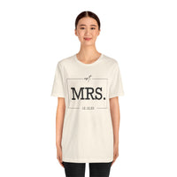 Load image into Gallery viewer, Personalized MRS Unisex Jersey Short Sleeve Tee Gift For Women
