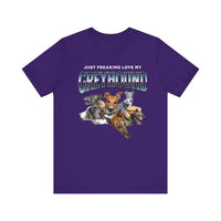 Load image into Gallery viewer, Just Franking my Greyhound dog tshirt, Unisex Jersey Short Sleeve Tee
