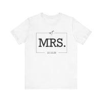 Load image into Gallery viewer, Personalized MRS Unisex Jersey Short Sleeve Tee Gift For Women
