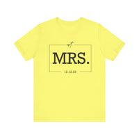Load image into Gallery viewer, Personalized MRS Unisex Jersey Short Sleeve Tee Gift For Women
