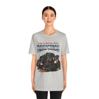Load image into Gallery viewer, Life is Better with a Beauceron, Unisex Jersey Short Sleeve Tee
