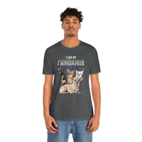 Load image into Gallery viewer, I Love My Chihuahua Tshirt, Unisex Jersey Short Sleeve Tee
