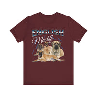 Load image into Gallery viewer, English Mastiff Gift For Him, Mastiff Owner Tshirt, Mastiff Tee, Mastiff T-Shirt For Men, Unisex Jersey Short Sleeve Tee
