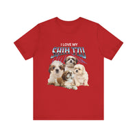 Load image into Gallery viewer, I Love My Shih-Tzu T-Shirt, Unisex Jersey Short Sleeve Tee
