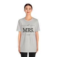 Load image into Gallery viewer, Personalized MRS Unisex Jersey Short Sleeve Tee Gift For Women
