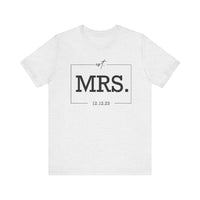 Load image into Gallery viewer, Personalized MRS Unisex Jersey Short Sleeve Tee Gift For Women
