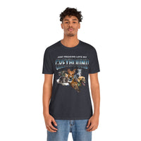 Load image into Gallery viewer, Just Franking my Greyhound dog tshirt, Unisex Jersey Short Sleeve Tee
