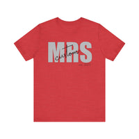 Load image into Gallery viewer, Beautiful Personalized MRS Unisex Jersey Short Sleeve Tee
