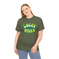 Load image into Gallery viewer, Lucky Vibes, Amazing Tshirt, Unisex Heavy Cotton Tee

