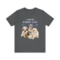 Load image into Gallery viewer, I Love My Shih-Tzu T-Shirt, Unisex Jersey Short Sleeve Tee
