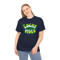 Load image into Gallery viewer, Lucky Vibes, Amazing Tshirt, Unisex Heavy Cotton Tee
