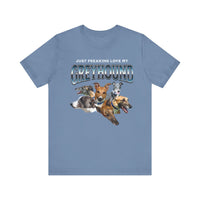 Load image into Gallery viewer, Just Franking my Greyhound dog tshirt, Unisex Jersey Short Sleeve Tee
