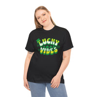 Load image into Gallery viewer, Lucky Vibes, Amazing Tshirt, Unisex Heavy Cotton Tee
