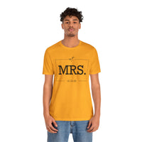 Load image into Gallery viewer, Personalized MRS Unisex Jersey Short Sleeve Tee Gift For Women
