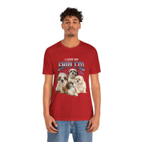 Load image into Gallery viewer, I Love My Shih-Tzu T-Shirt, Unisex Jersey Short Sleeve Tee
