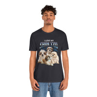 Load image into Gallery viewer, I Love My Shih-Tzu T-Shirt, Unisex Jersey Short Sleeve Tee
