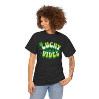Load image into Gallery viewer, Lucky Vibes, Amazing Tshirt, Unisex Heavy Cotton Tee
